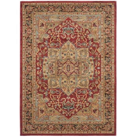 Safavieh Mahal Power Loomed Rectangle Rug- Natural - Navy- 4 x 5 ft. 7 in. MAH625B-4